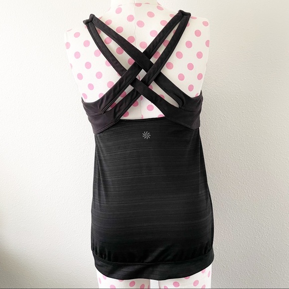 Athleta Strappy Yoga Tank Top Black Women’s Small - Picture 4 of 12